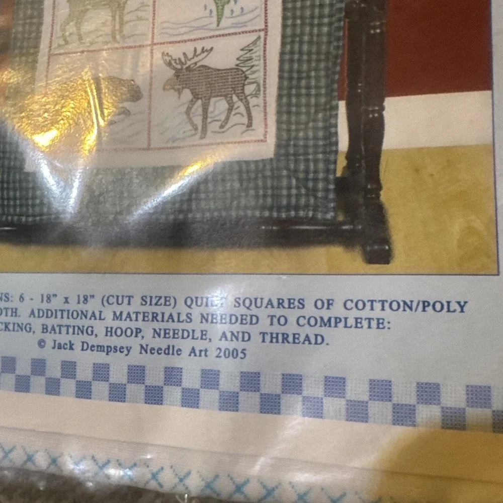 Jack Dempsey Needle Art Item 732 #343 Wilderness Quilt Squares